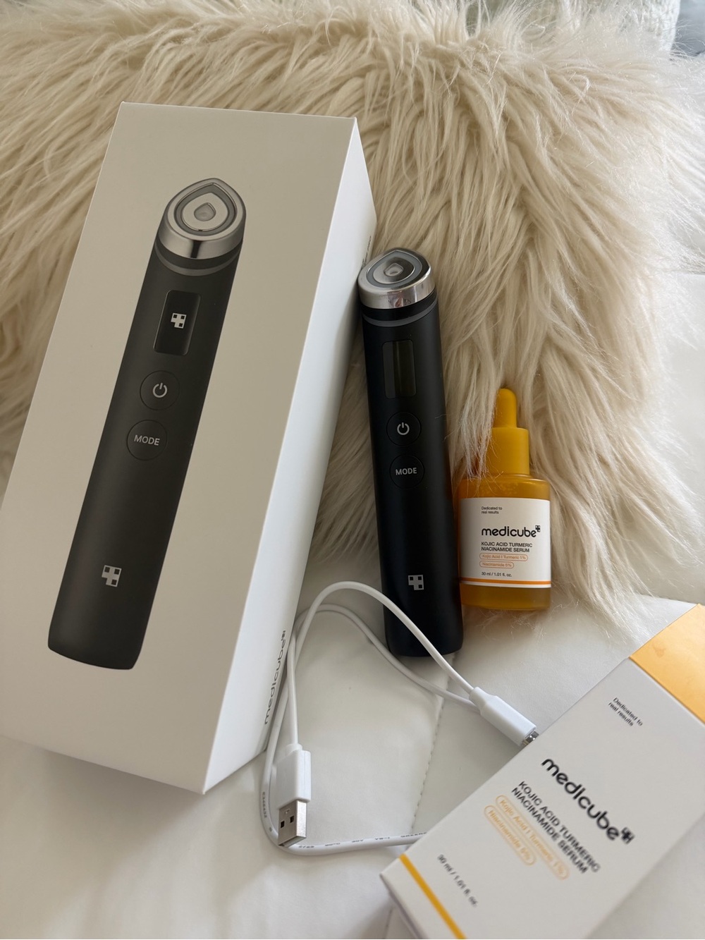 Medicube Facial Device Bundle in Black with Yellow Serum